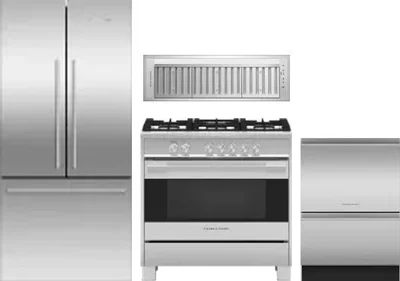 4 Piece Package Includes Refrigerator, Range, Hood And Dishwasher
